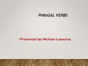 English powerpoint: Phrasal Verbs