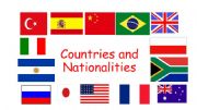 English powerpoint: COUNTRİES NATIONALITIES AND CAPITALS