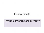 English powerpoint: present simple quiz - learners decide which are the correct sentences