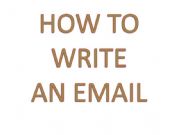 English powerpoint: How to write an email
