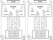 English powerpoint: Lion family Wordsearch