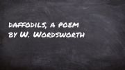 English powerpoint: Daffodils, by William Wordsworth