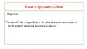 English powerpoint: knowledge competition