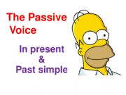 English powerpoint: Passive voice with the Simpsons..... Editable!