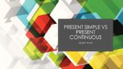English powerpoint: present simple vs present continuous