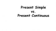 English powerpoint: Present Simple vs Present Continuous