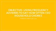 English powerpoint: Household chores
