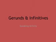 English powerpoint: Gerund Infinitive Practice