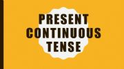 English powerpoint: Present Continuous Tense