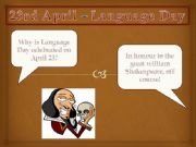 English powerpoint: Language Day