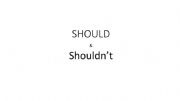 English powerpoint: should
