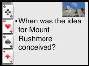 English powerpoint: 0.0DE - Mount Rushmore WEBQUEST I - RECAP II - Card Game