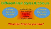 English powerpoint: Different Hair Styles with Colour