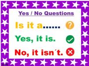 English powerpoint: YES / NO QUESTIONS 