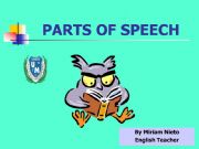 English powerpoint: PARTS OF SPEECH