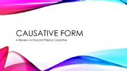 English powerpoint: Active and Passive Causative