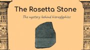 English powerpoint: The Rosetta Stone - Unlocking the mistery behind hieroglyphs - Virtual tour through the British Museum