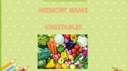 English powerpoint: Memory game - Vegetables