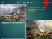 English powerpoint: The American Dream 2/4