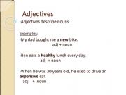 English powerpoint: ADJECTIVES