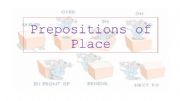 English powerpoint: Prepositions of place.