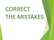 English powerpoint: Correct the mistakes