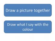 English powerpoint: Draw what I say