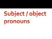 English powerpoint: Pronouns 