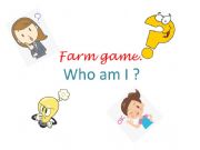 English powerpoint: game: Farm animals, fruit and vegetables