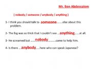 English powerpoint: The use of some or any