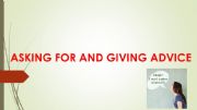 English powerpoint: Asking for and giving advice