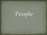 English powerpoint: People- describing appearance