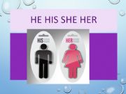 English powerpoint: he his she her