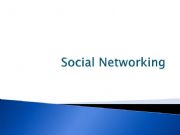 English powerpoint: Social NOTworking