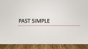 English powerpoint: PAST SIMPLE