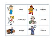 English powerpoint: Memory game: jobs
