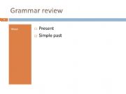English powerpoint: Present & Simple past review