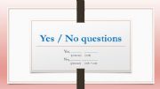English powerpoint: Yes / No questions