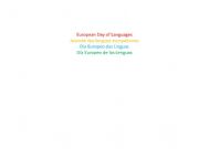 English powerpoint: European Day of Languages