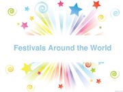 English powerpoint: festivals flashcards part1