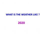 English powerpoint: THE WEATHER