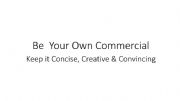 English powerpoint: Create Your Own Commercial
