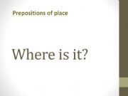 English powerpoint: Prepositions 