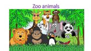 English powerpoint: Zoo animals