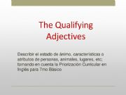 English powerpoint: Qualifying Adjectives PPT