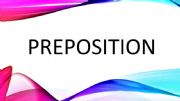 English powerpoint: prepositions