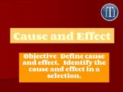 English powerpoint: Cause and Effect