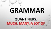 English powerpoint: Quantifiers - Much, Many, A lot of