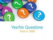 English powerpoint: Yes/No questions - Present simple