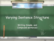 English powerpoint: Lesson - Compound sentences 